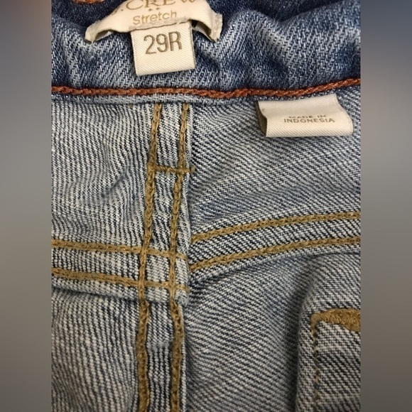 J. Crew Womens Cotton Mid Rise Bootcut Full Zip Faded Light Wash Jeans Size 29R - Picture 14 of 15